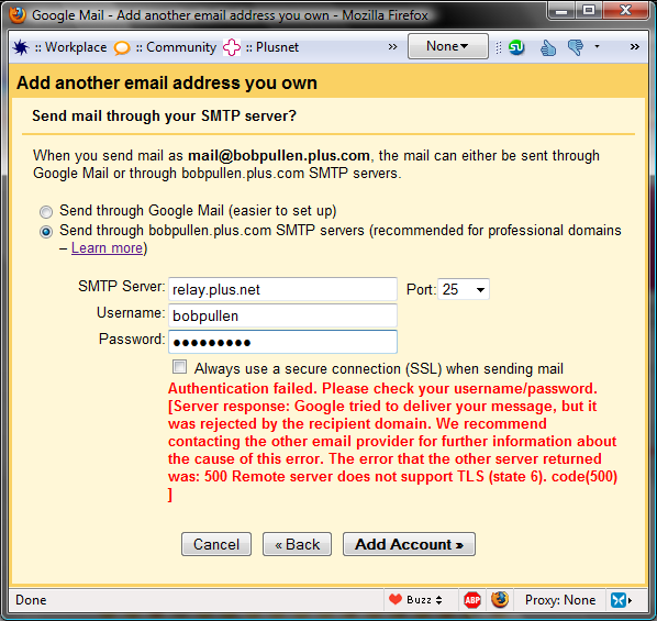 SMTP & Gmail Community