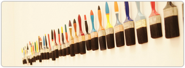 Paint brushes.