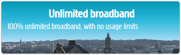 Plusnet Unlimited broadband banner