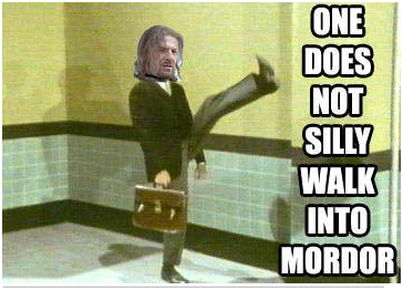 one does not simply silly walk