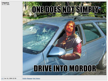 One does not simply choose alternate text