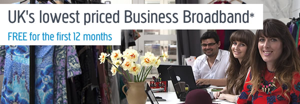 UK's lowest priced Business Broadband from Plusnet