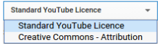 Licence Attribution Type YouTube
