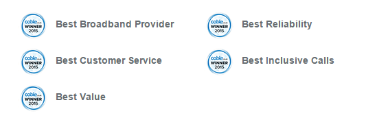 Cable.co.uk Awards 2015 Given to Plusnet