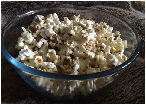 Hidden Freckles BFI Blogger Big Night In bowl of popcorn
