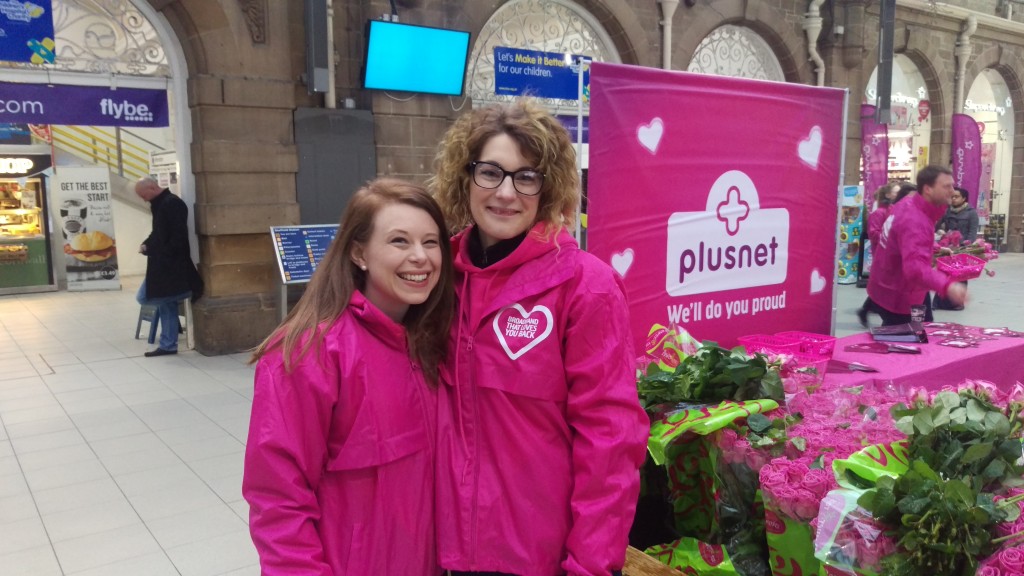 Plusnet staff Loves You Back Sheffield