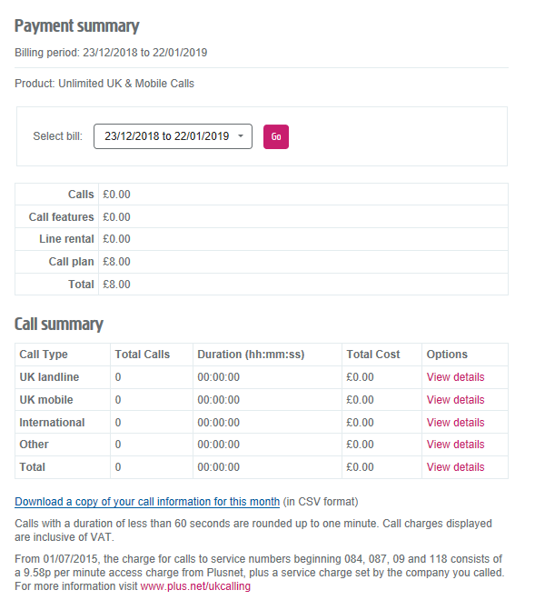 Fixed Landline Phone Bill Community