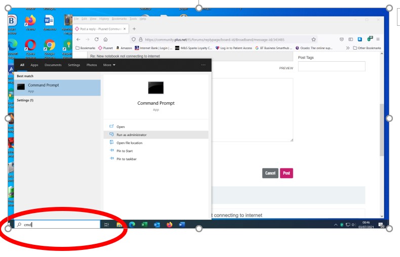New notebook not connecting to Community