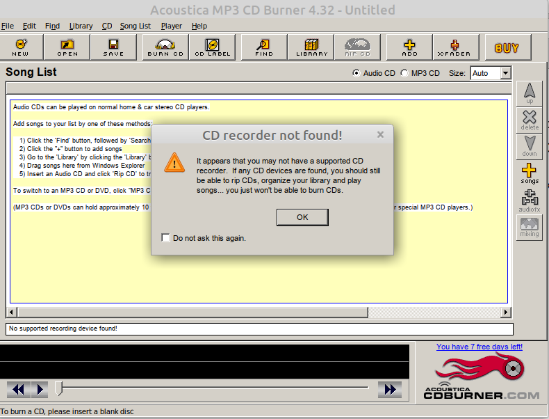 acoustica cd recorder not found..png
