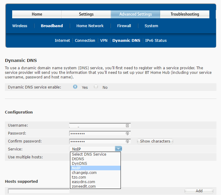 Dynamic DNS Providers Community