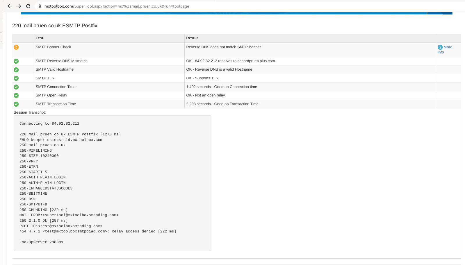 Fixed Unable to reach (ping) Community