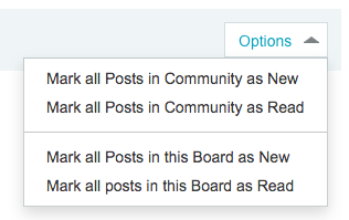 New options for topic unread page