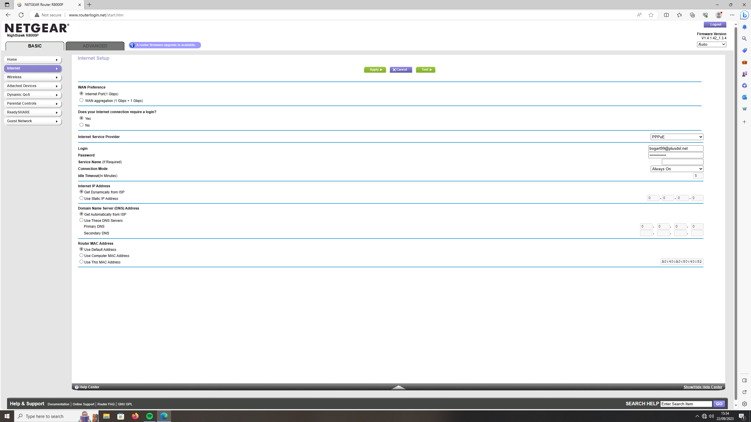 Using others modem/router Community