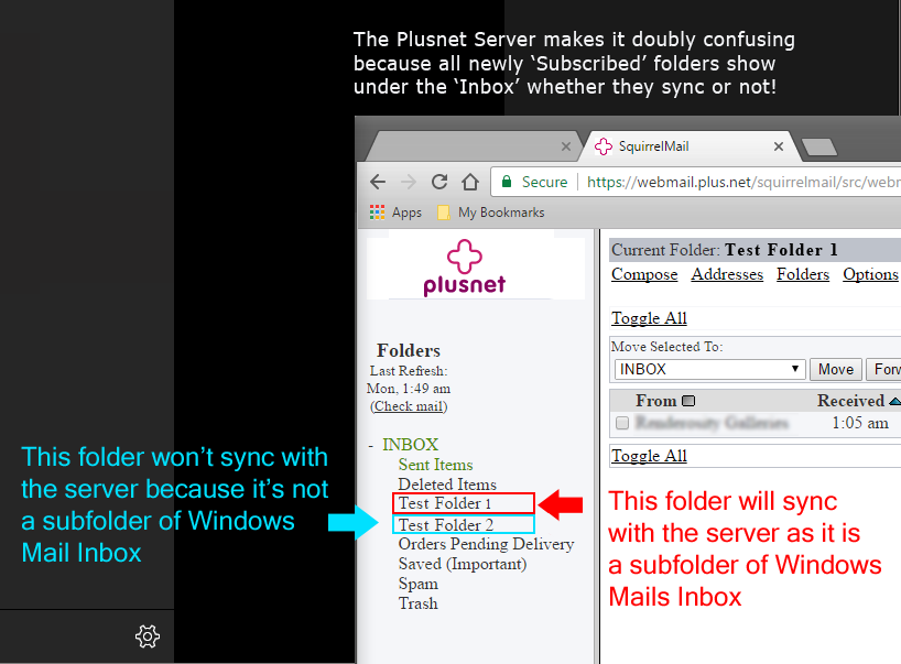 Windows 10 Mail - Syncing IMAP Folders With Plusne... - Plusnet Community