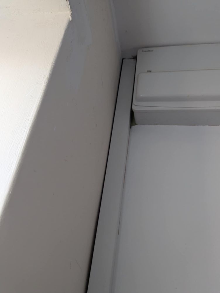 Where I think that wire then comes down into the downstairs