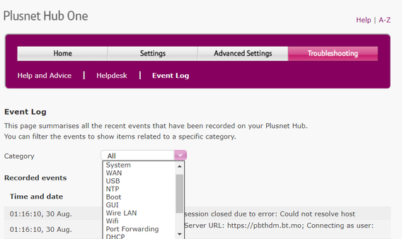 HubOne-troubleshooting-event log.png