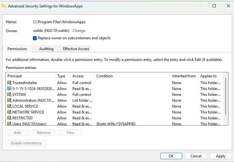 Change Ownership of WindowsApps Folder.png