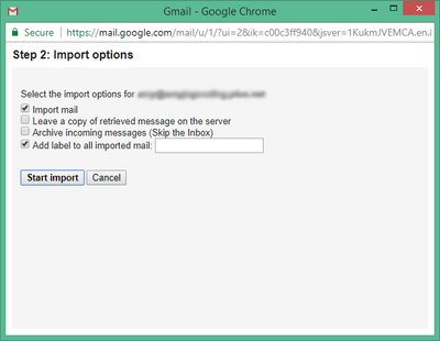 Start importing your emails